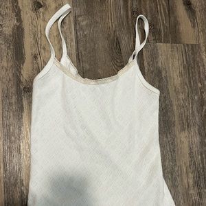 Brandy Melville- Skylar Lace Eyelet Top